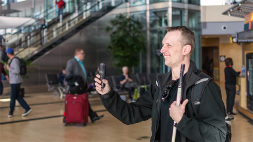 Entrepreneur Explorer at airport